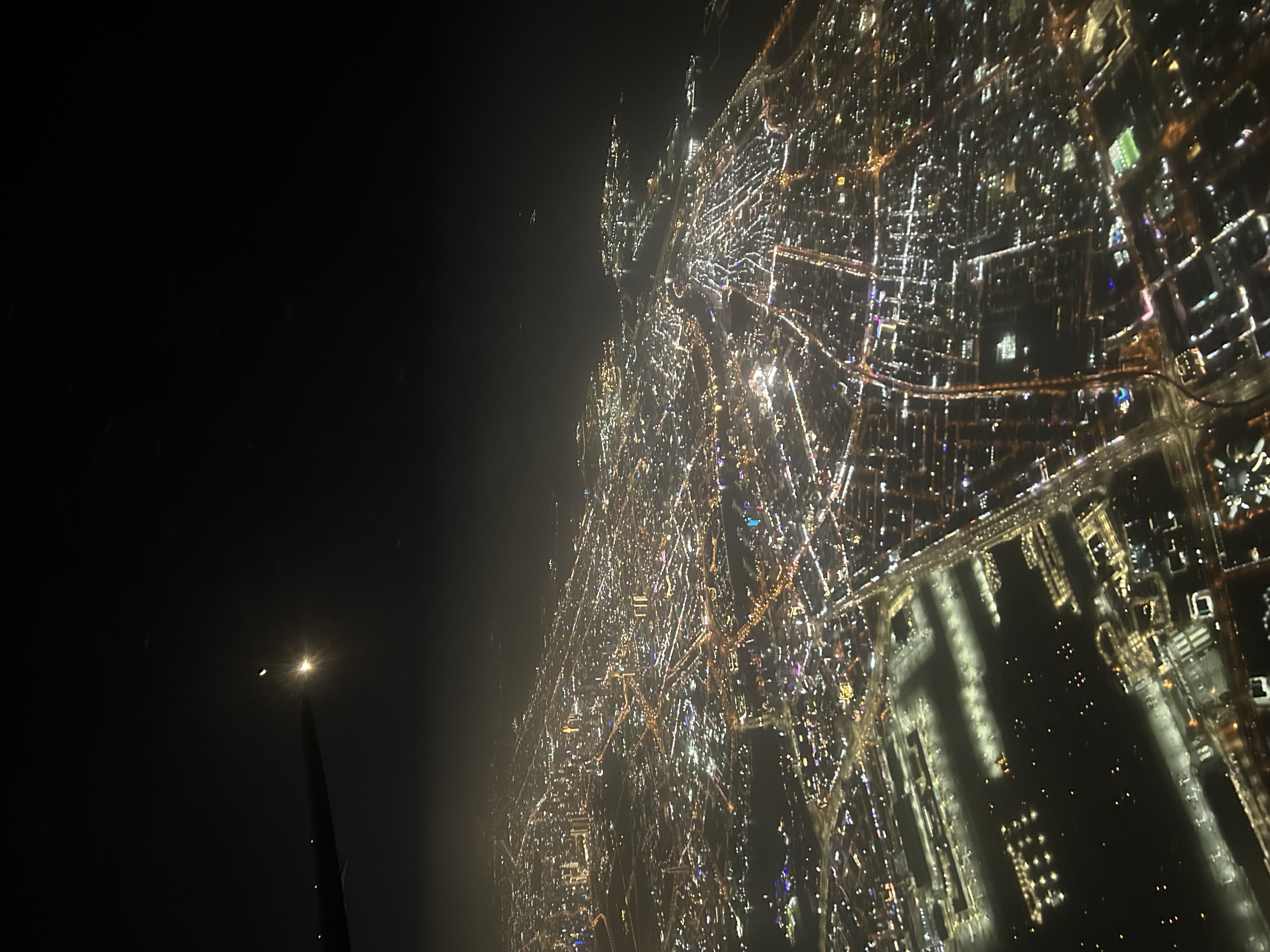 view of dubai from plane